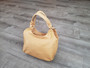 Camel Leather Bag, Everyday Fashion Shoulder Handbag, Bony