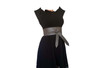 Gray Leather Belt, Fashion Wide Wrap Women Tie Belts, Obi Style, Dean