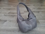 Gray Leather Bag, Casual Everyday Shoulder Handbag, Fashion Stylish, Alicia