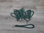 green braided keychain
