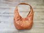 Distressed Tan Leather Bag, Casual Everyday Handbag, Alicia