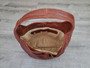 Retro Leather Hobo Bag in Embossed Brown Honey Vintage Rustic Style, Alyna