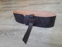 Vintage Leather Wide Women Fashion Sash Belts, Wrap Handmade Belts