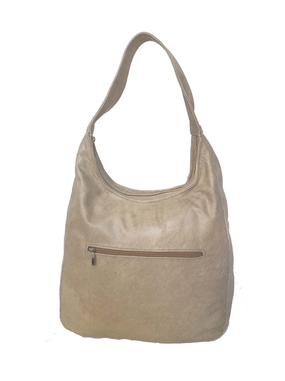 Ivory Leather Hobo Bag, Casual Everyday Handbag, Cocoon - Fgalaze ...