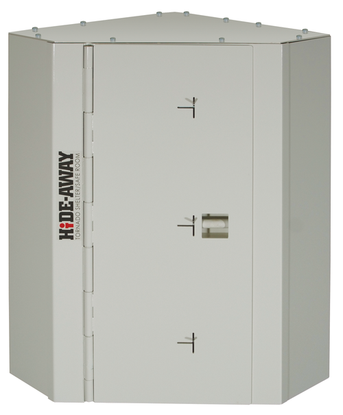 FEMA Compliant Hide-Away® Residential Bullet Resistant Modular Safe Room Tornado Safety Shelter Corner Unit