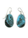 Turquoise Slab Earrings by Ronald Chavez (ER6167)