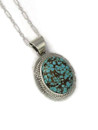 Number 8 Turquoise Pendant by Larson lee (PD5138)