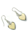 Mosaic Inlay Turquoise & Gemstone Heart Earrings (ER7024)