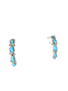Turquoise Inlay Hoop Earrings by Bryce Vacit (ER7056)