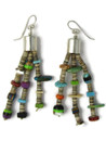 Clamshell Heishi & Gemstone Bead Earrings by Ronald Chavez (ER7067)