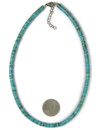 Turquoise Heishi Necklace with Extension Chain (NK5339)