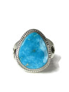 Kingman Turquoise Ring Size 9 by Lyle Piaso (RG5666)