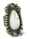 White Buffalo Ring Size 8 1/2 by Albert Jake (RG6122)