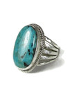 Blue Diamond Turquoise Ring Size 9 by Lyle Piaso (RG6123)