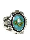 Kingman Turquoise Ring Size 7 1/2 by Cooper Willie (RG6127)