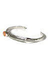 Spiny Oyster Shell Silver Feather Bracelet (BR6825)