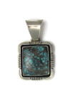 Spider Web Kingman Turquoise Pendant by Cooper Willie (PD5423)