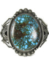 Spider Web Kingman Turquoise Bracelet by Aaron Toadlena (BR6852)