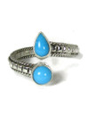 Sleeping Beauty Turquoise Ring - Adjustable Size 6 by Elgin Tom (RG6158-S6)