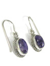 Silver Charoite Earrings by Barbara Hemstreet (ER7193)