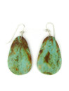 Turquoise Slab Earrings by Ronald Chavez (ER7195)