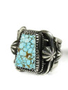 Number 8 Turquoise Ring Size 9 by Derrick Gordon (RG6181)