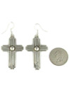 Silver Cross Earrings by Sarina Willie (ER8037)