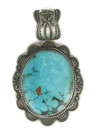 Large Kingman Turquoise Pendant by Happy Piaso (PD6029)