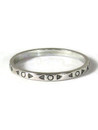 Narrow Sterling Silver Stamped Band Ring Size 6 (RG7235-S6)