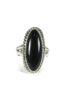 Silver Black Onyx Ring Size 7 by Barbara Hemstreet (RG7252-S7) 