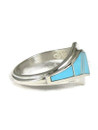Turquoise Inlay Ring Size 6 (RG3882-S6)