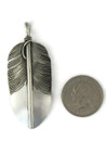 Sterling Silver Feather Pendant by Lena Platero (PD6047)