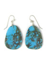 Turquoise Slab Earrings by Ronald Chavez (ER8203)