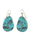 Turquoise Slab Earrings by Ronald Chavez (ER8209)