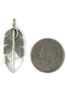 Sterling Silver Feather Pendant (PD6052)