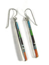 Multi Gemstone Inlay Earrings by Rick Tobias (ER8232)