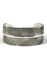 Sterling Silver Feather Cuff Bracelet 1" (BR8022)