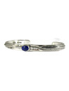  Lapis Silver Feather Bracelet (BR8026)