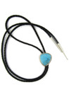 Kingman Turquoise Bolo Tie by Lyle Piaso (BL675)