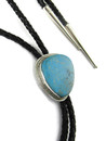 Kingman Turquoise Bolo Tie by Lyle Piaso (BL675)