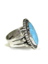 Kingman Turquoise Ring Size 7 by Linda Yazzie (RG7270)