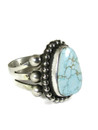 Number 8 Turquoise Ring Size 9 by Linda Yazzie (RG7280)
