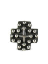 Sterling Silver Cross Bead Ring Size 8 1/2 (RG7282-S8.5)