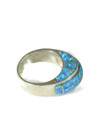 Blue Opal Inlay Ring Size 6 (RG8007)