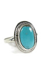 Sierra Nevada Turquoise Ring Size 9 by Lyle Piaso (RG8018)
