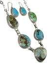 Kingman Turquoise Necklace Set by Lyle Piaso (NK5104)