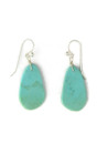 Turquoise Slab Earrings by Ronald Chavez (ER9035)