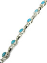 Sleeping Beauty Turquoise Link Bracelet (BR8089)
