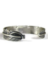 Spiny Oyster Shell Silver Feather Bracelet (BR8092)