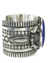 Silver Lapis Cuff Bracelet by Albert Jake (BR8167)